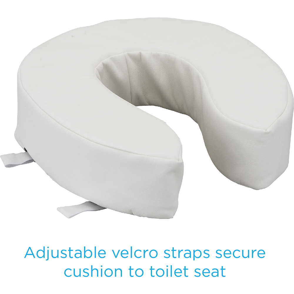 TOILET SEAT RISER PADDED 4"